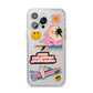 California Girl Sticker iPhone 14 Pro Max Clear Tough Case Silver