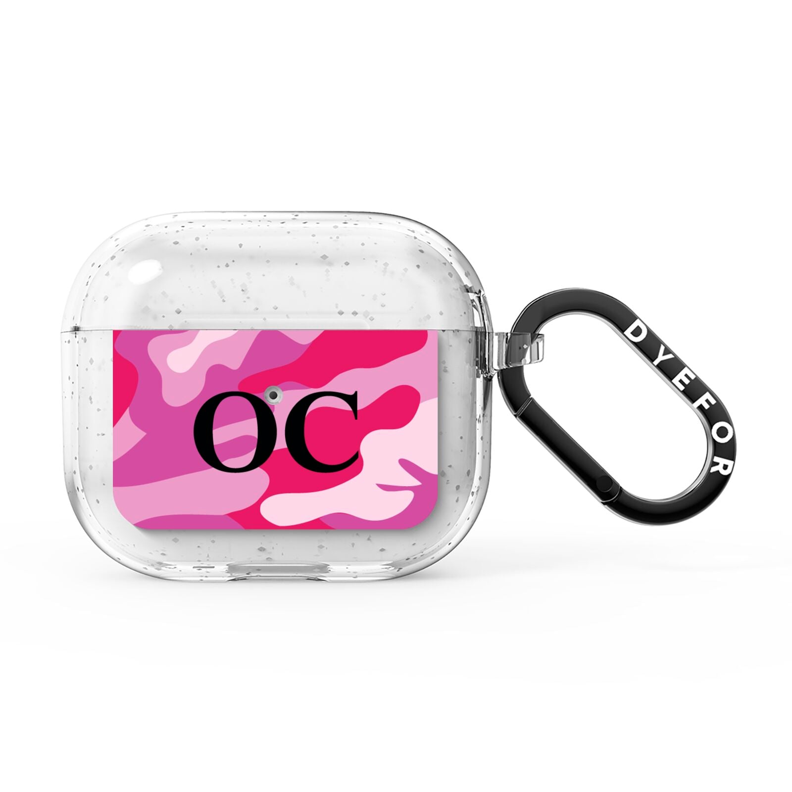 Camouflage Personalised AirPods Glitter Case 3rd Gen