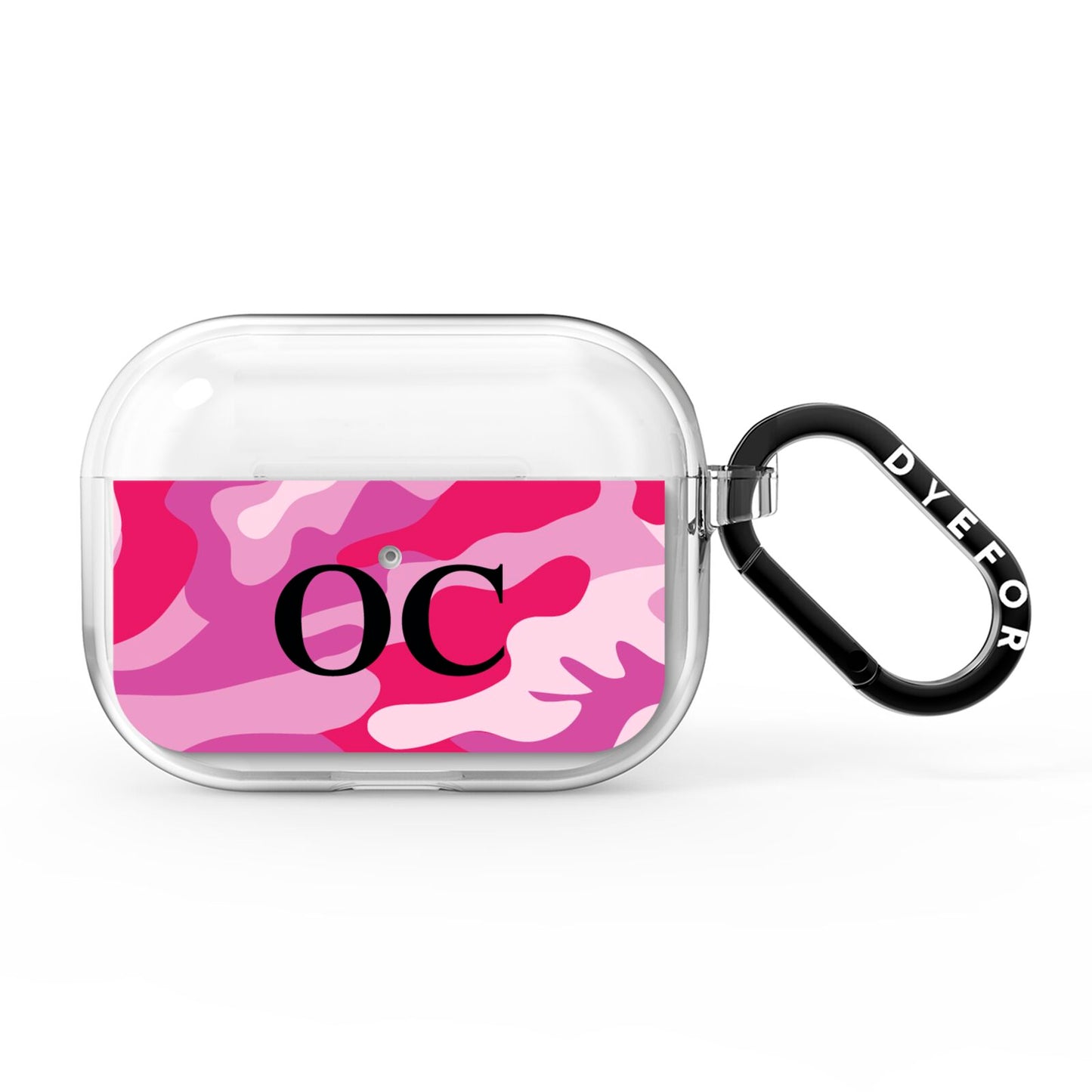 Camouflage Personalised AirPods Pro Clear Case