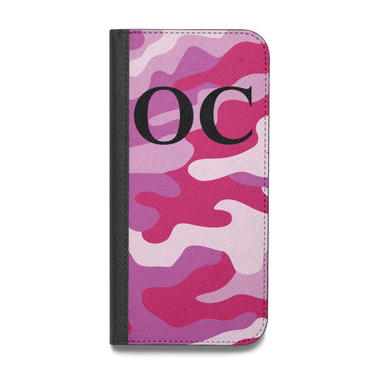 Camouflage Personalised Vegan Leather Flip Samsung Case