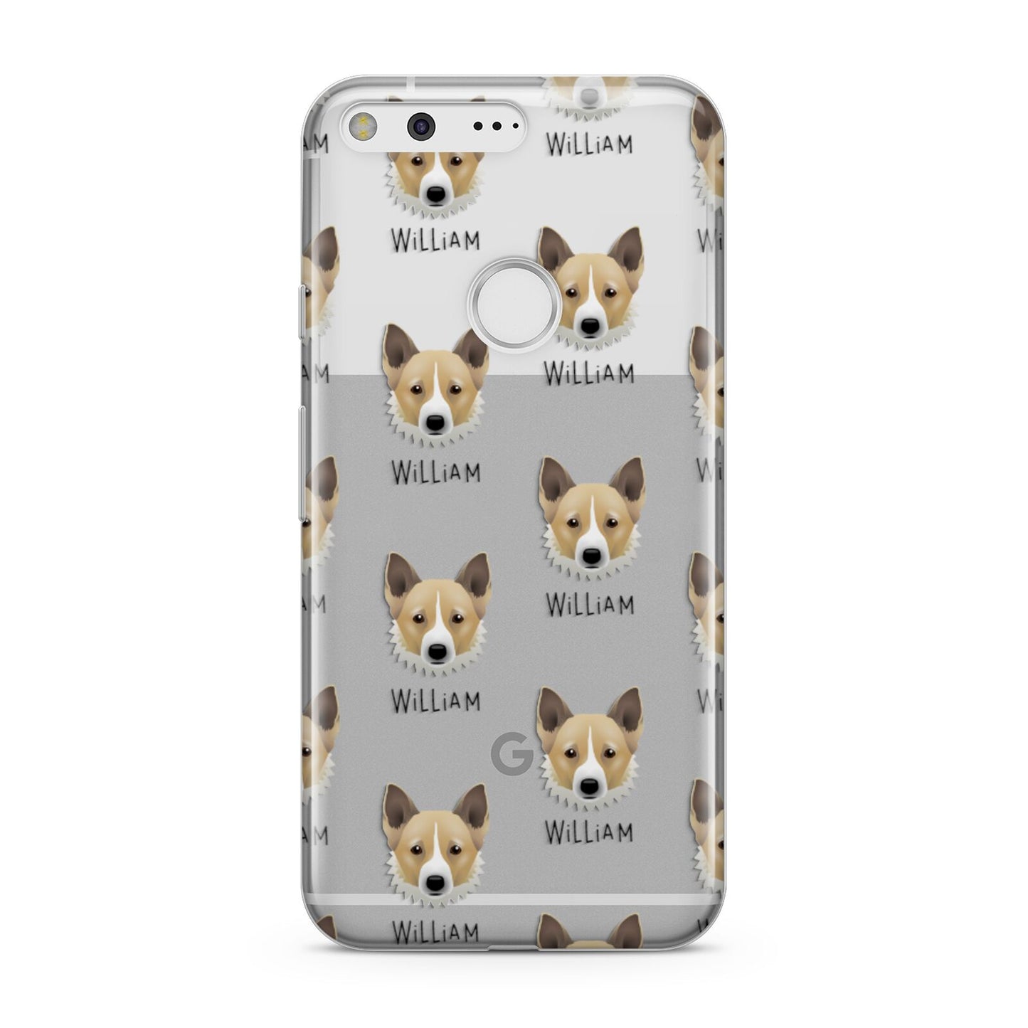 Canaan Dog Icon with Name Google Pixel Case
