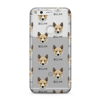 Canaan Dog Icon with Name Google Pixel Case