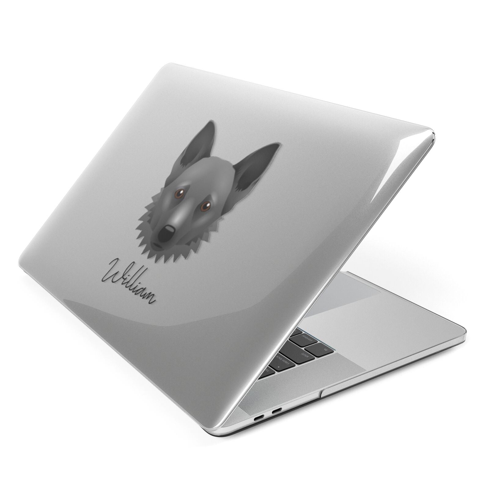 Canaan Dog Personalised Apple MacBook Case Side View