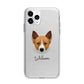 Canaan Dog Personalised Apple iPhone 11 Pro Max in Silver with Bumper Case