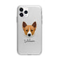 Canaan Dog Personalised Apple iPhone 11 Pro in Silver with Bumper Case