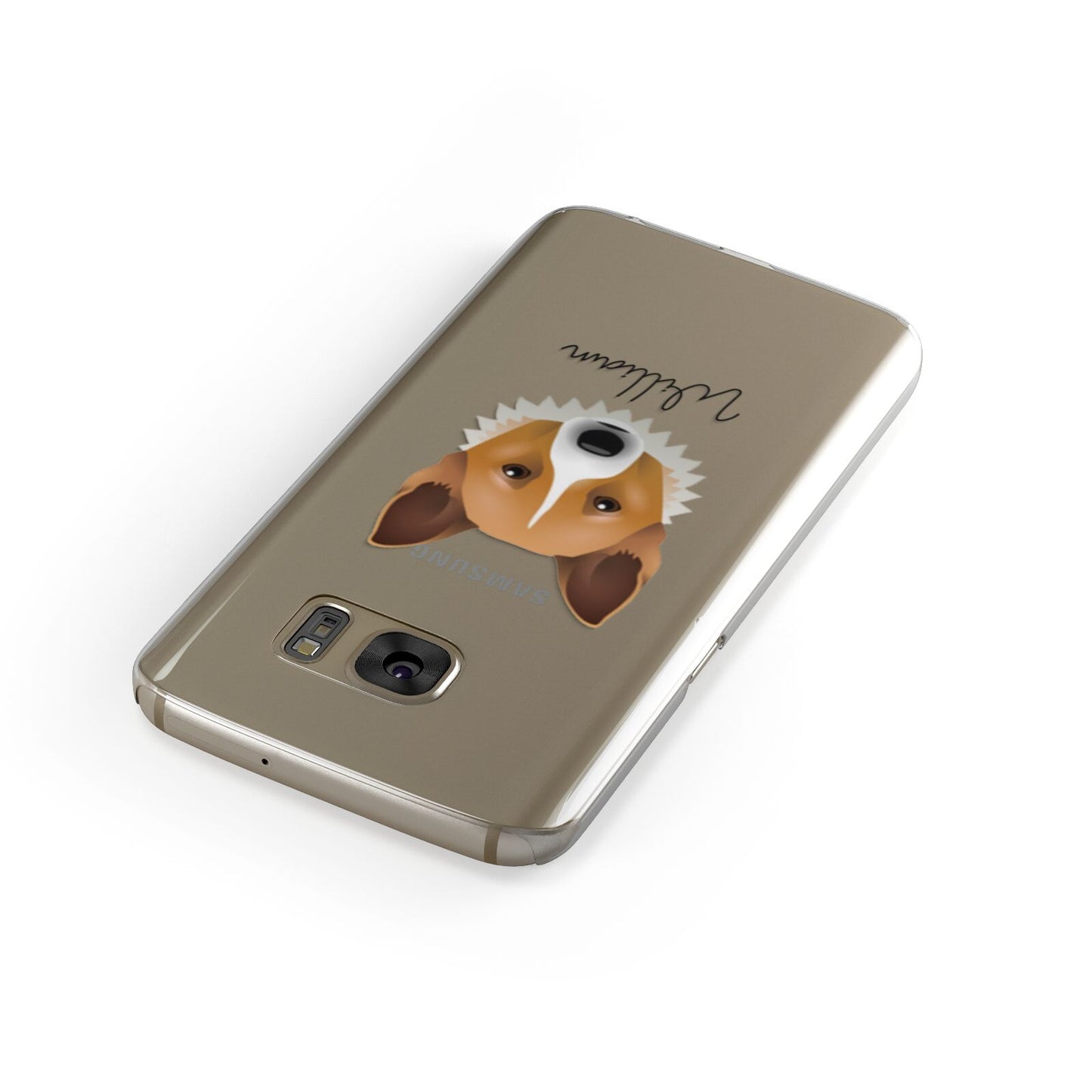 Canaan Dog Personalised Samsung Galaxy Case Front Close Up