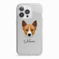 Canaan Dog Personalised iPhone 13 Pro TPU Impact Case with White Edges