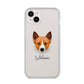 Canaan Dog Personalised iPhone 14 Plus Clear Tough Case Starlight