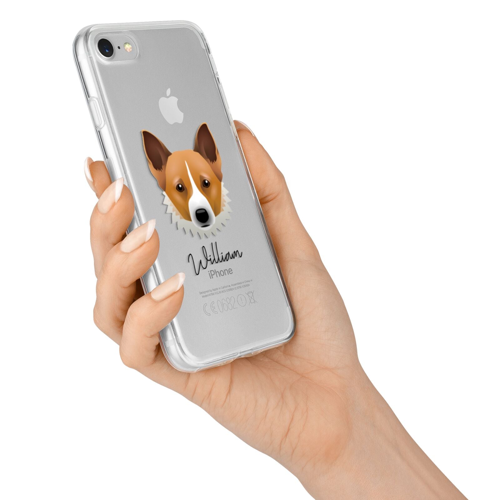 Canaan Dog Personalised iPhone 7 Bumper Case on Silver iPhone Alternative Image