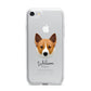 Canaan Dog Personalised iPhone 7 Bumper Case on Silver iPhone