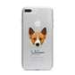 Canaan Dog Personalised iPhone 7 Plus Bumper Case on Silver iPhone