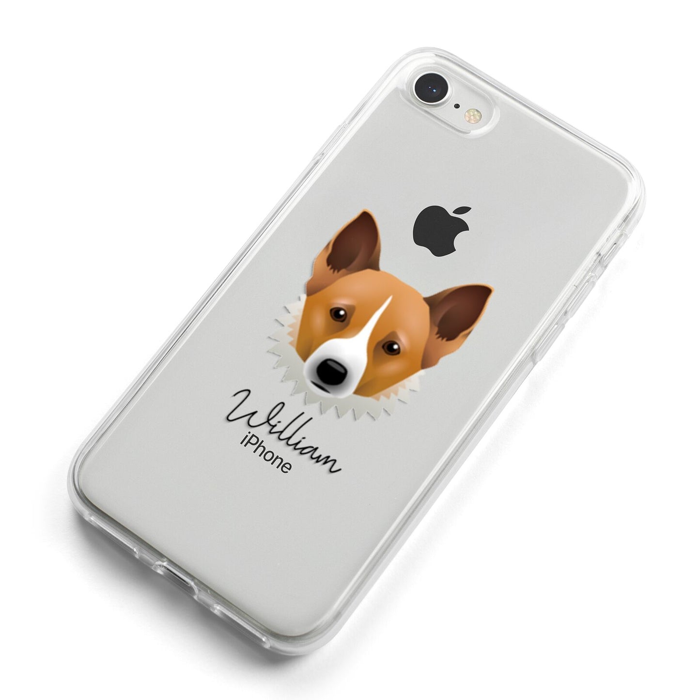 Canaan Dog Personalised iPhone 8 Bumper Case on Silver iPhone Alternative Image