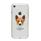 Canaan Dog Personalised iPhone 8 Bumper Case on Silver iPhone
