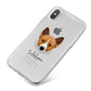 Canaan Dog Personalised iPhone X Bumper Case on Silver iPhone