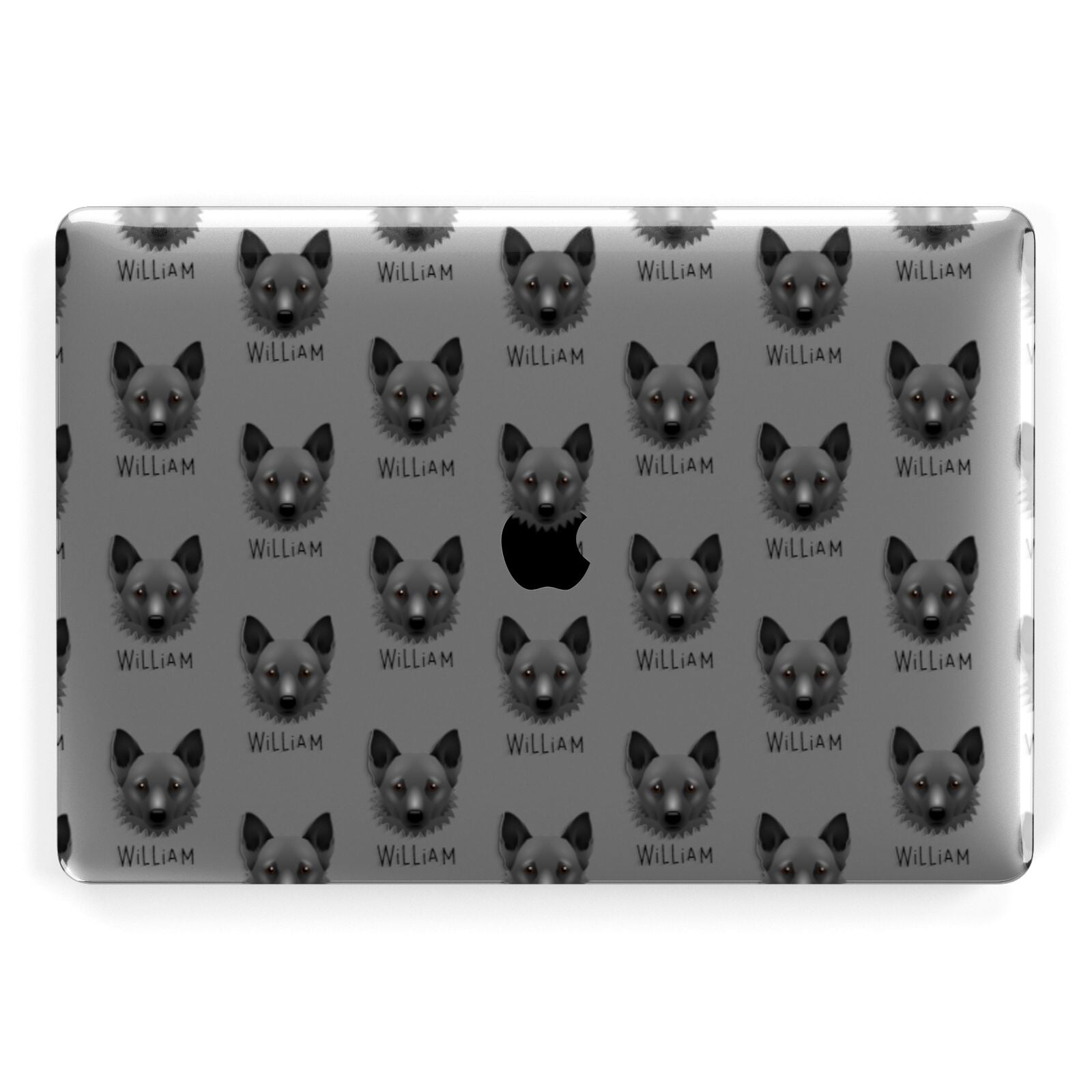 Canadian Eskimo Dog Icon with Name Apple MacBook Case