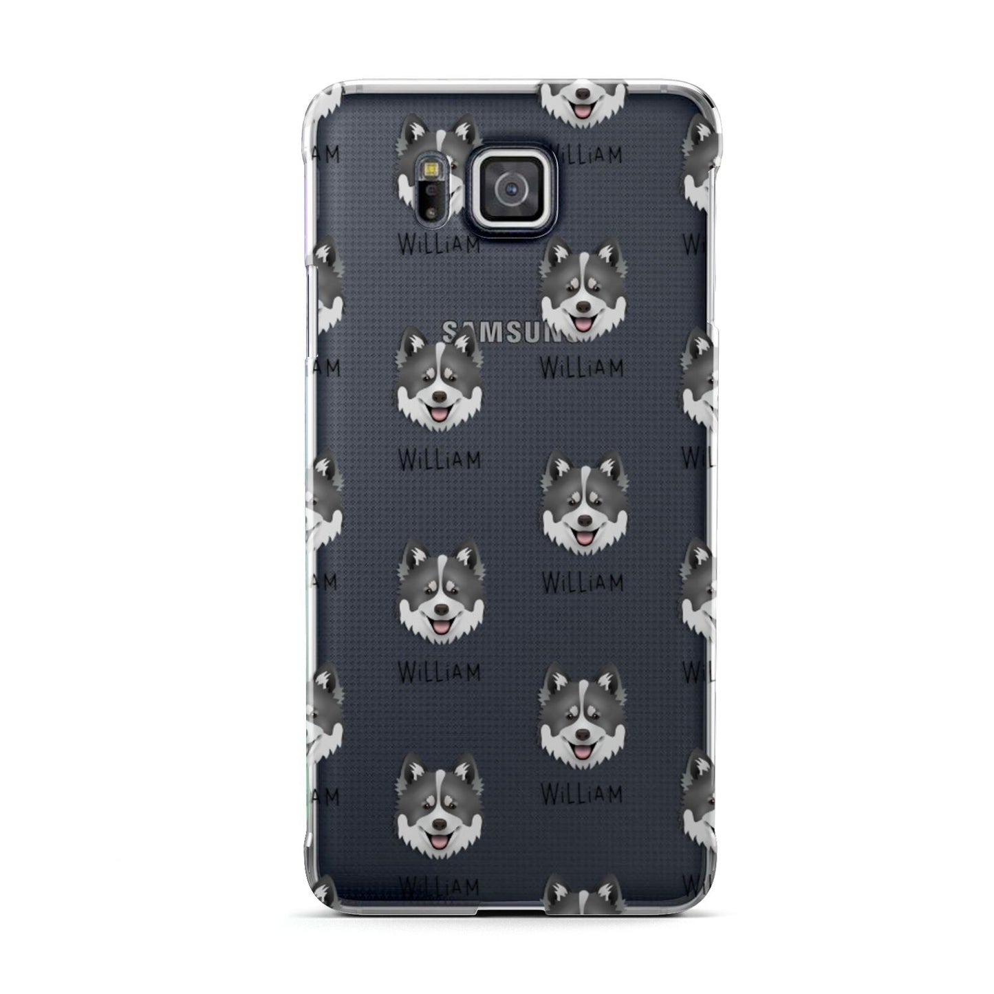 Canadian Eskimo Dog Icon with Name Samsung Galaxy Alpha Case