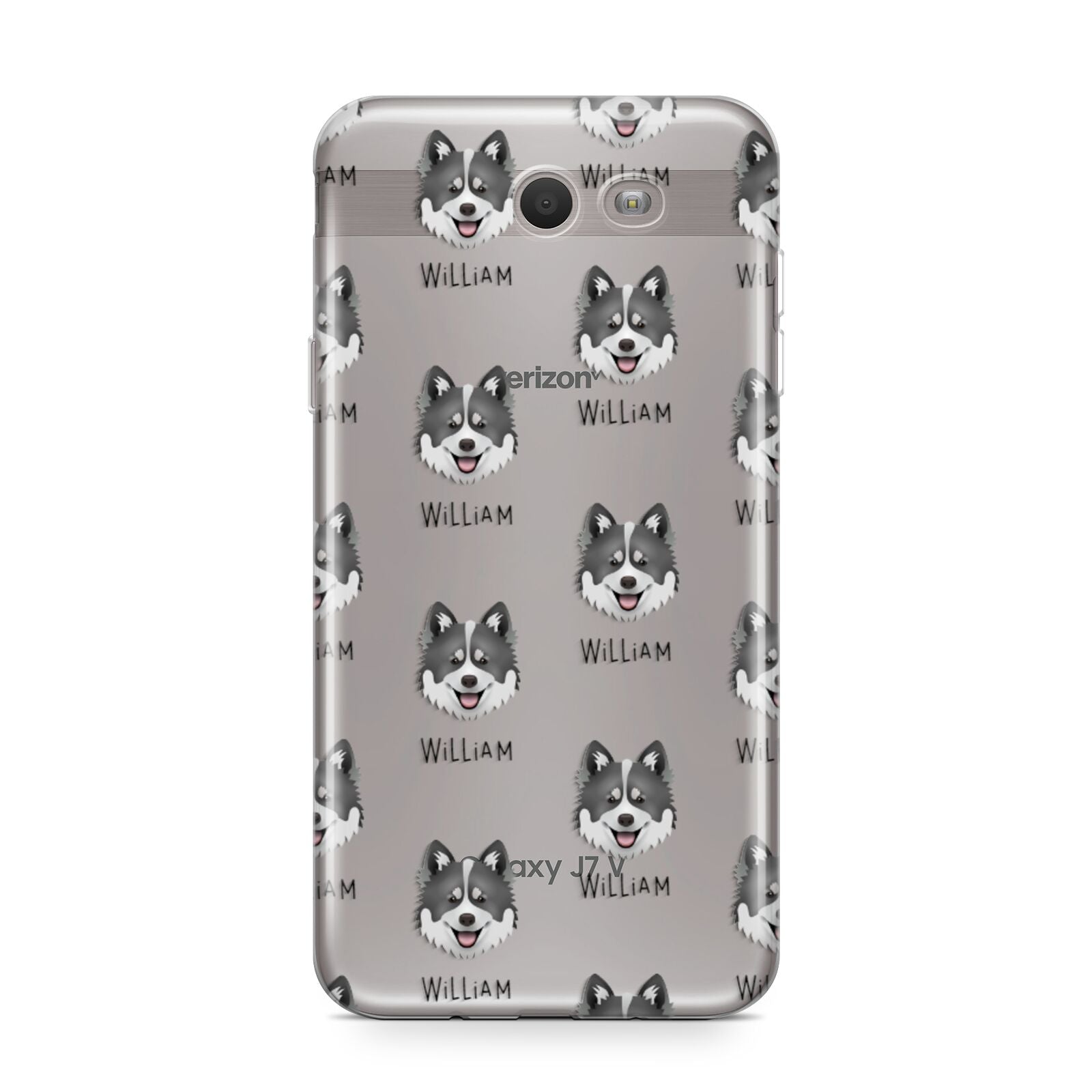 Canadian Eskimo Dog Icon with Name Samsung Galaxy J7 2017 Case