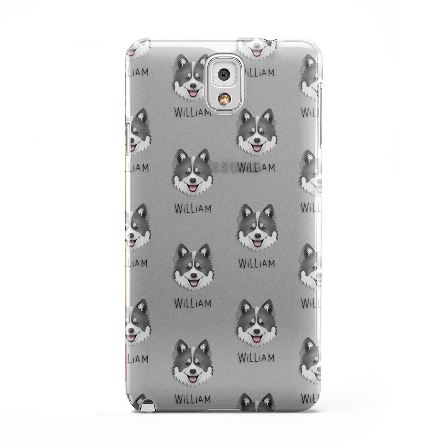 Canadian Eskimo Dog Icon with Name Samsung Galaxy Note 3 Case