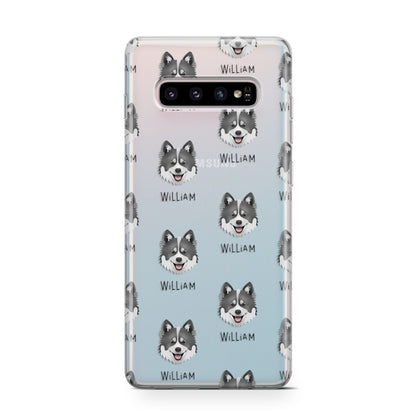 Canadian Eskimo Dog Icon with Name Samsung Galaxy S10 Case