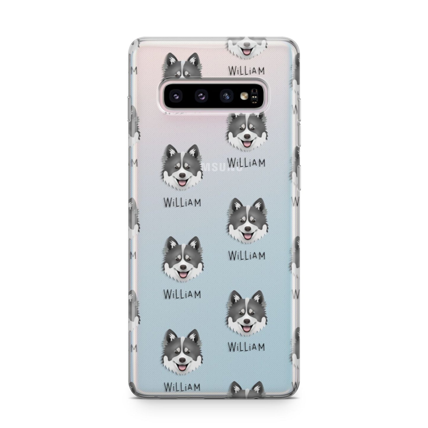 Canadian Eskimo Dog Icon with Name Samsung Galaxy S10 Plus Case