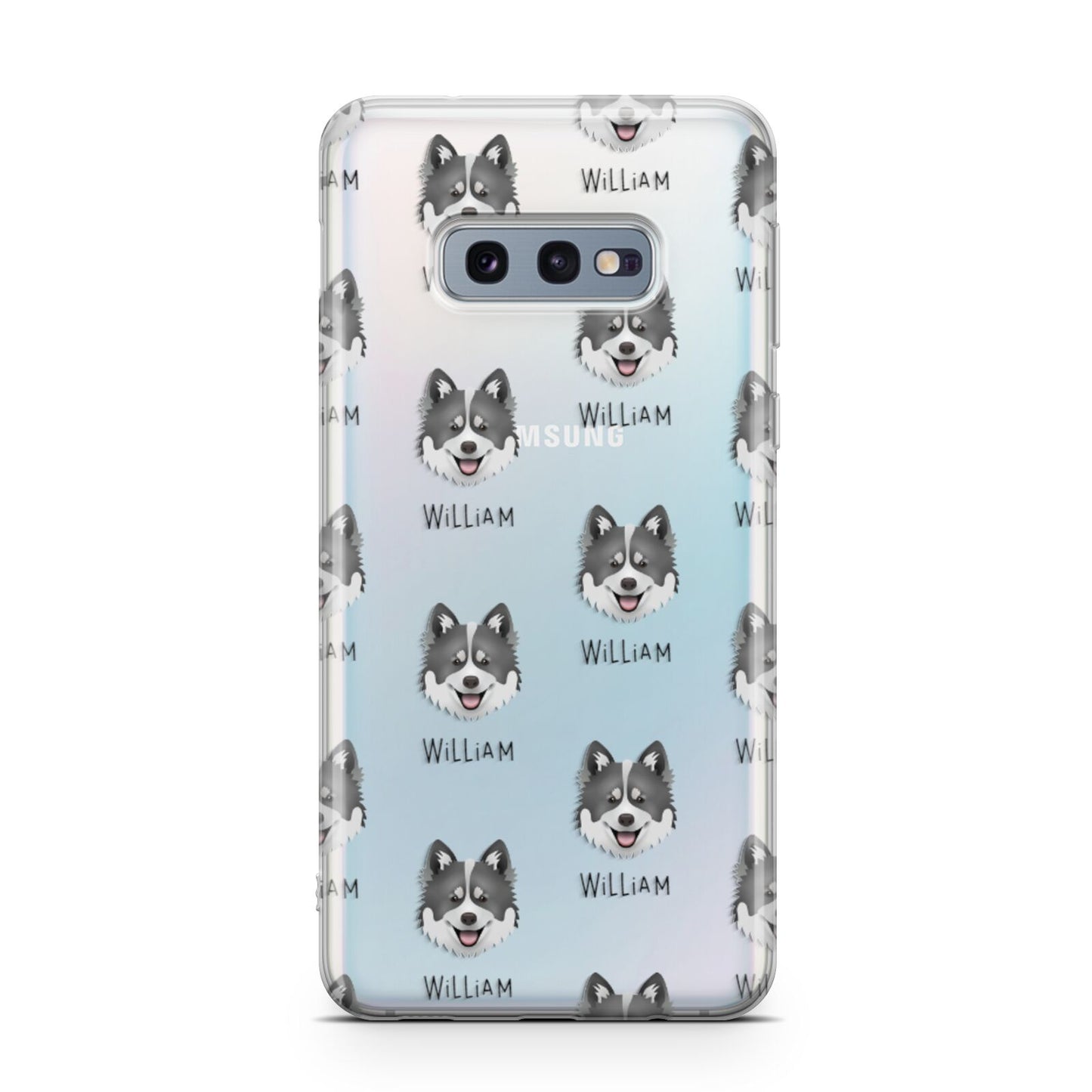 Canadian Eskimo Dog Icon with Name Samsung Galaxy S10E Case