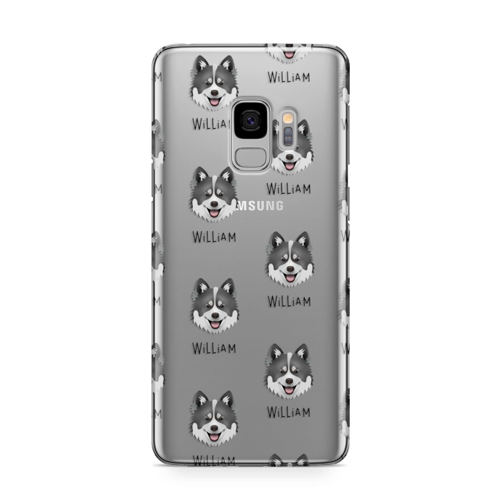 Canadian Eskimo Dog Icon with Name Samsung Galaxy S9 Case