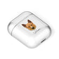 Canadian Eskimo Dog Personalised AirPods Case Laid Flat