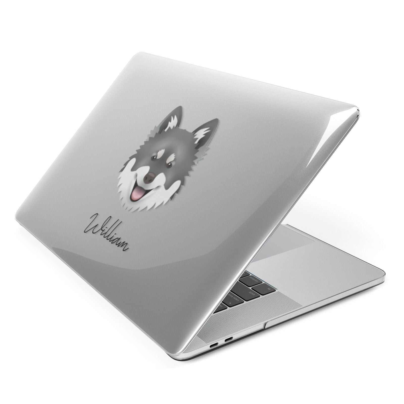 Canadian Eskimo Dog Personalised Apple MacBook Case Side View
