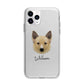 Canadian Eskimo Dog Personalised Apple iPhone 11 Pro Max in Silver with Bumper Case
