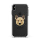 Canadian Eskimo Dog Personalised Apple iPhone Xs Max Impact Case White Edge on Black Phone