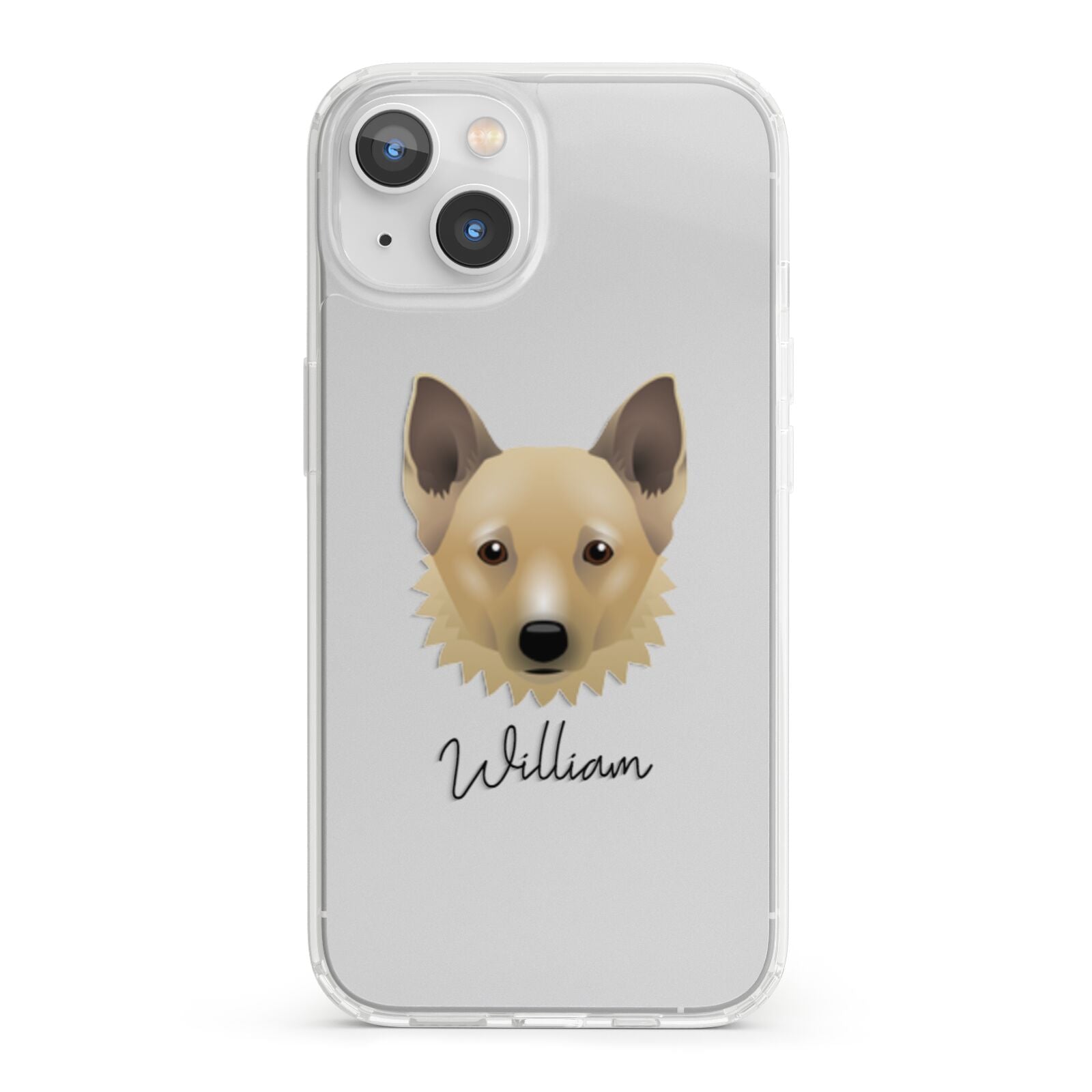 Canadian Eskimo Dog Personalised iPhone 13 Clear Bumper Case