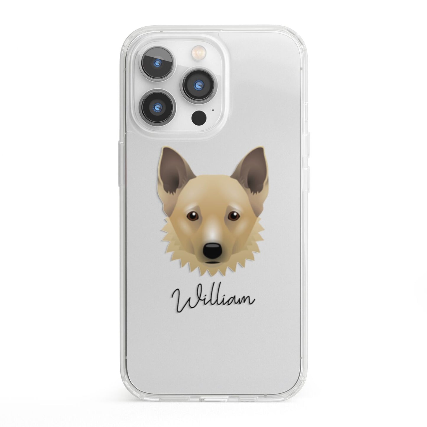 Canadian Eskimo Dog Personalised iPhone 13 Pro Clear Bumper Case