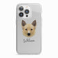 Canadian Eskimo Dog Personalised iPhone 13 Pro TPU Impact Case with White Edges