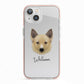 Canadian Eskimo Dog Personalised iPhone 13 TPU Impact Case with Pink Edges