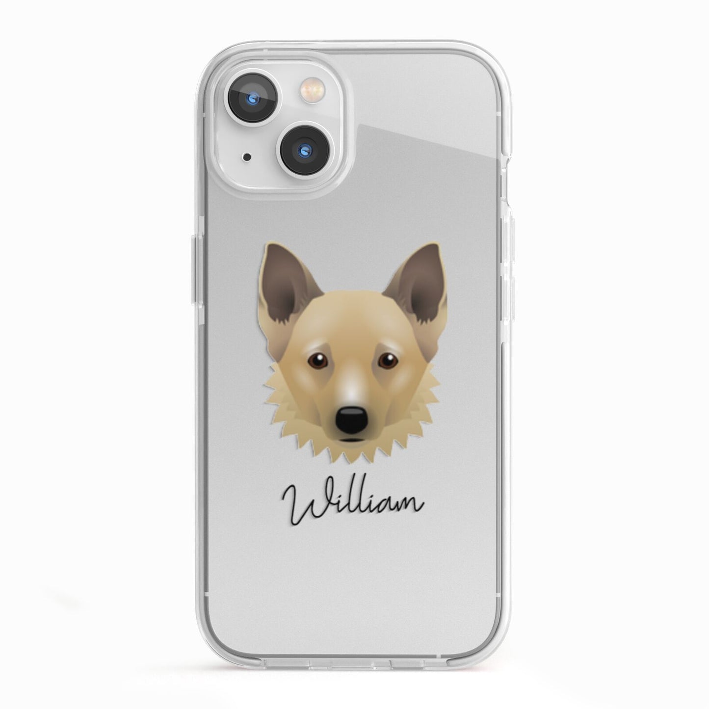 Canadian Eskimo Dog Personalised iPhone 13 TPU Impact Case with White Edges