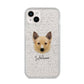 Canadian Eskimo Dog Personalised iPhone 14 Plus Glitter Tough Case Starlight