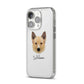 Canadian Eskimo Dog Personalised iPhone 14 Pro Clear Tough Case Silver Angled Image