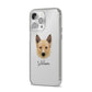 Canadian Eskimo Dog Personalised iPhone 14 Pro Max Clear Tough Case Silver Angled Image