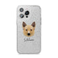 Canadian Eskimo Dog Personalised iPhone 14 Pro Max Glitter Tough Case Silver
