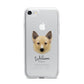 Canadian Eskimo Dog Personalised iPhone 7 Bumper Case on Silver iPhone