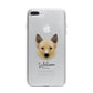 Canadian Eskimo Dog Personalised iPhone 7 Plus Bumper Case on Silver iPhone