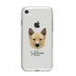 Canadian Eskimo Dog Personalised iPhone 8 Bumper Case on Silver iPhone