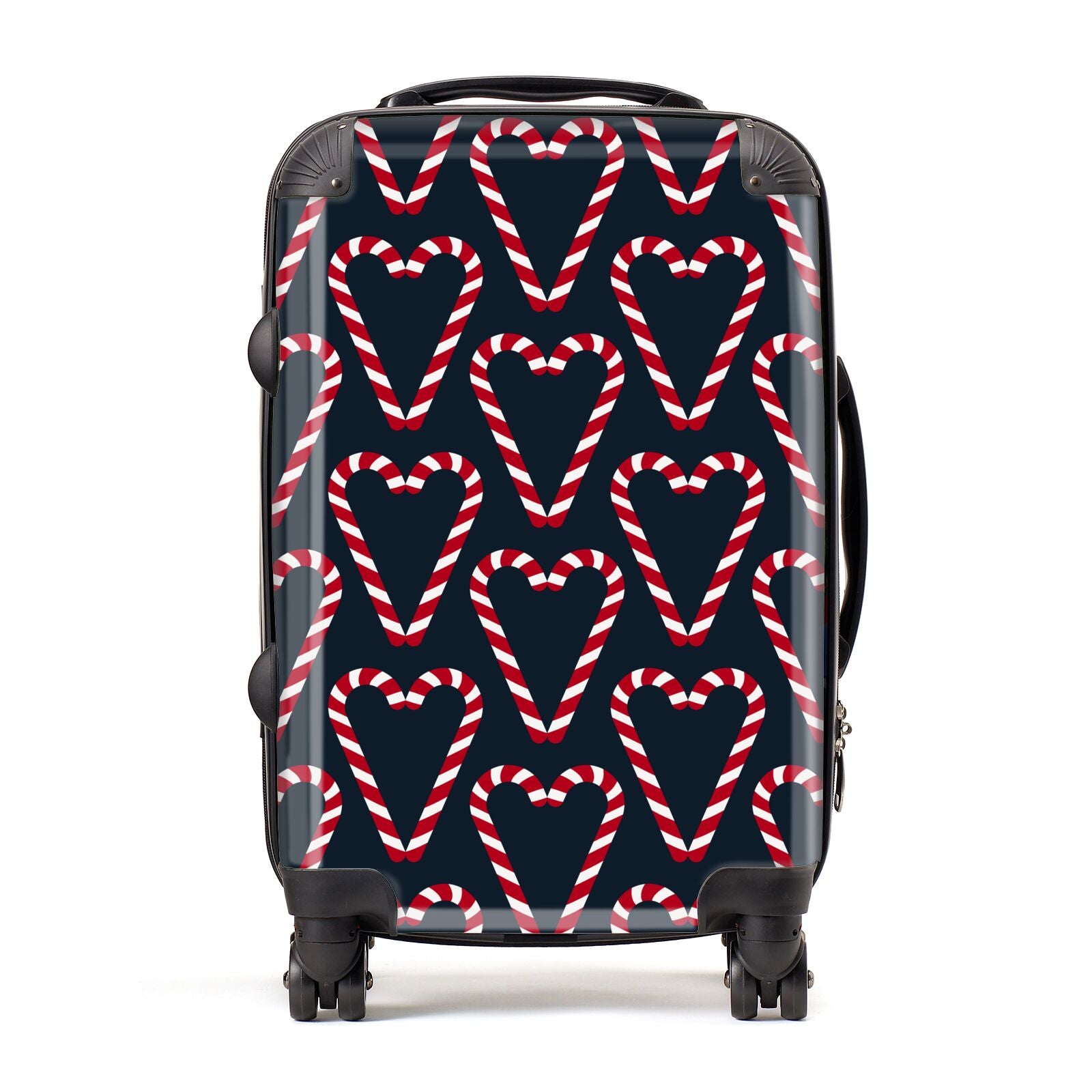 Candy Cane Pattern Suitcase