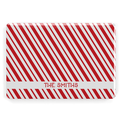 Candy Cane Personalised Apple MacBook Case