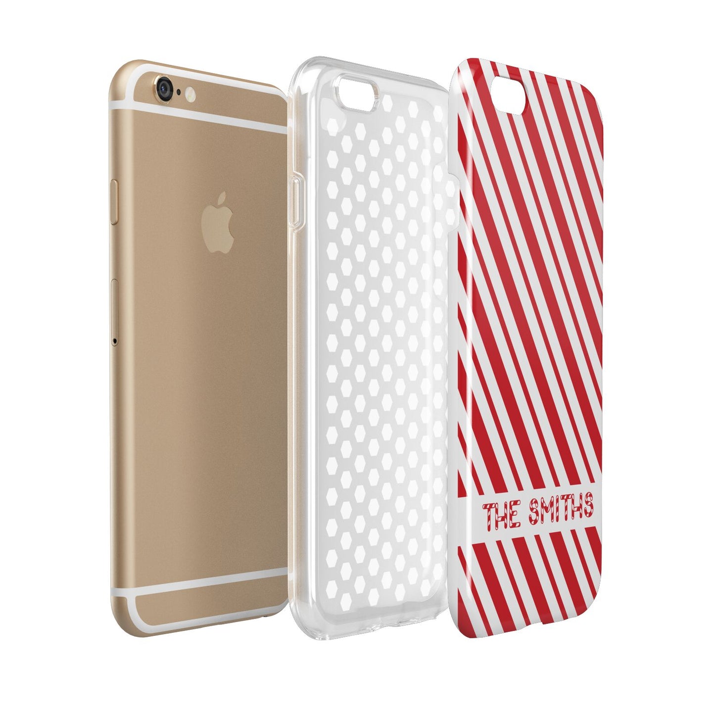 Candy Cane Personalised Apple iPhone 6 3D Tough Case Expanded view