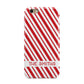 Candy Cane Personalised Apple iPhone 6 3D Tough Case