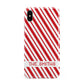 Candy Cane Personalised Apple iPhone Xs Max 3D Tough Case