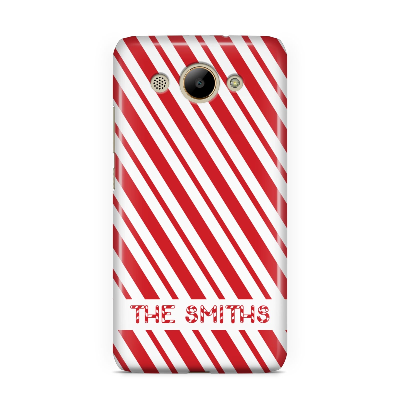 Candy Cane Personalised Huawei Y3 2017