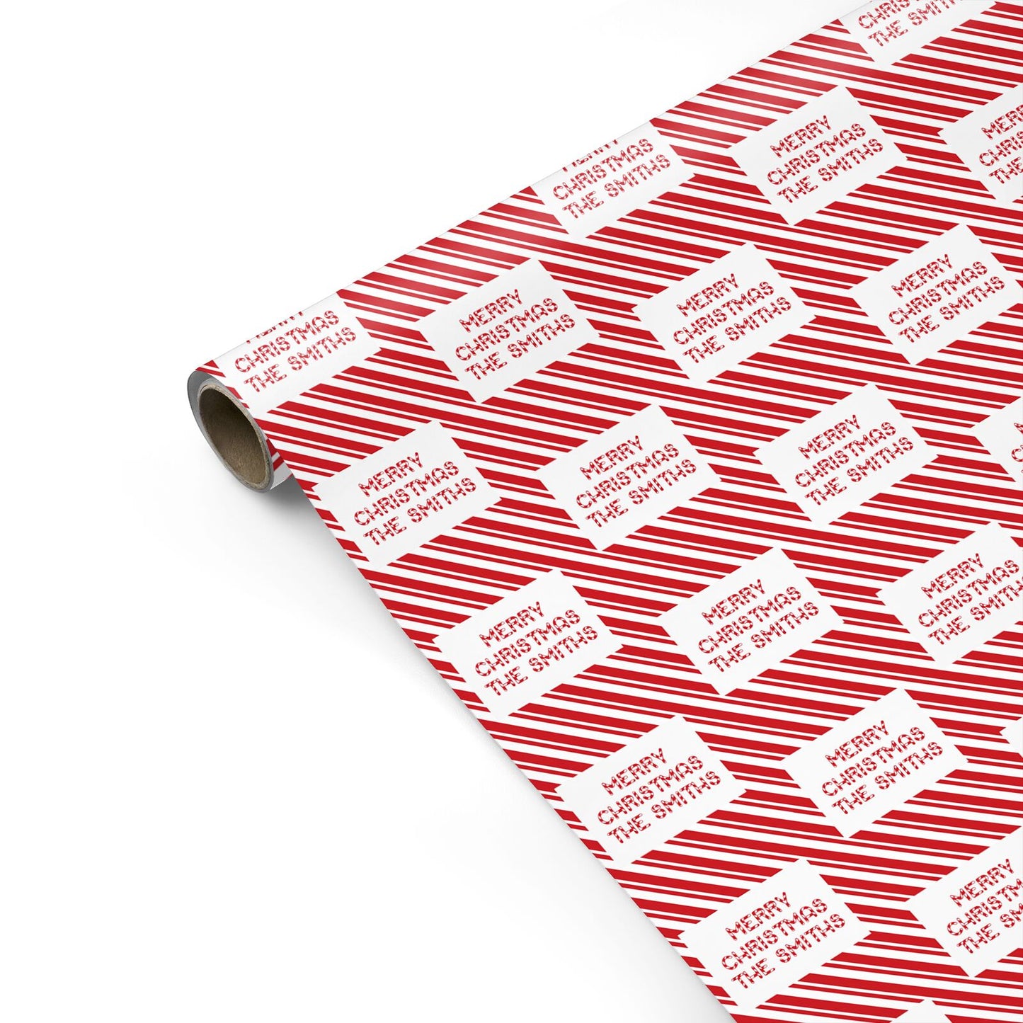 Candy Cane Personalised Personalised Gift Wrap