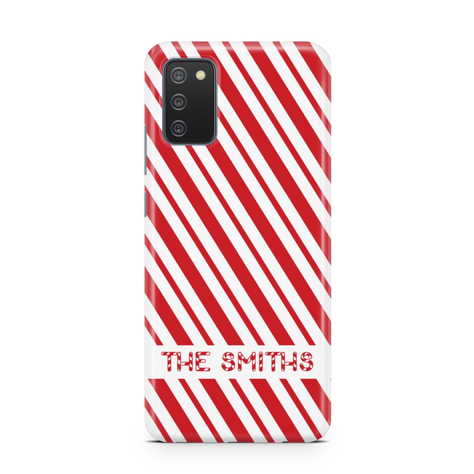 Candy Cane Personalised Samsung A02s Case